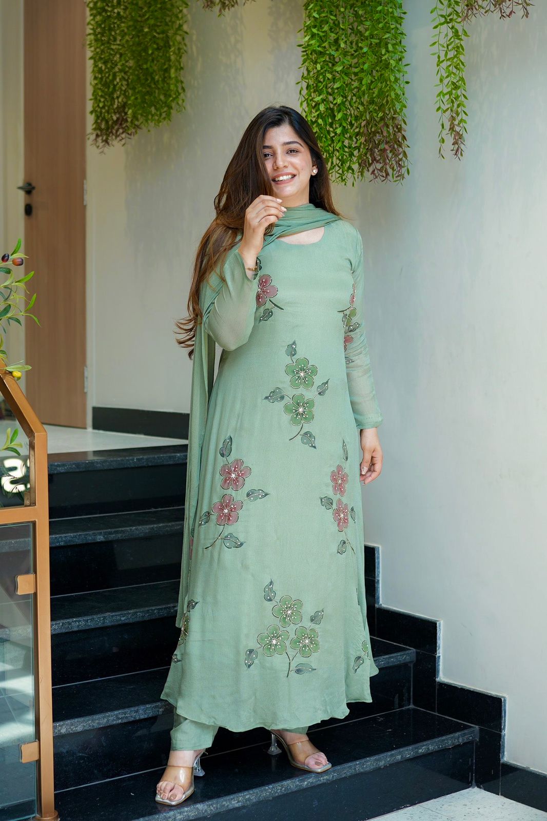 Maverick Fusion 3 Piece A-line Kurti Set